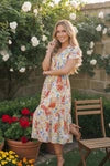 Sunny and Bright Floral Midi Dress