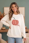 Pumpkin Patch Corded Sweatshirt