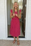 Sweet Days Polka Dot Midi Dress