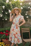 Sunny and Bright Floral Midi Dress