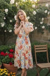 Sunny and Bright Floral Midi Dress