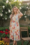 Sunny and Bright Floral Midi Dress