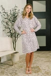 The Person You Are V-Neck Leopard Print Dress
