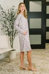 The Person You Are V-Neck Leopard Print Dress